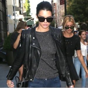 EUC Black Leather Zara Trafaluc Biker Jacket